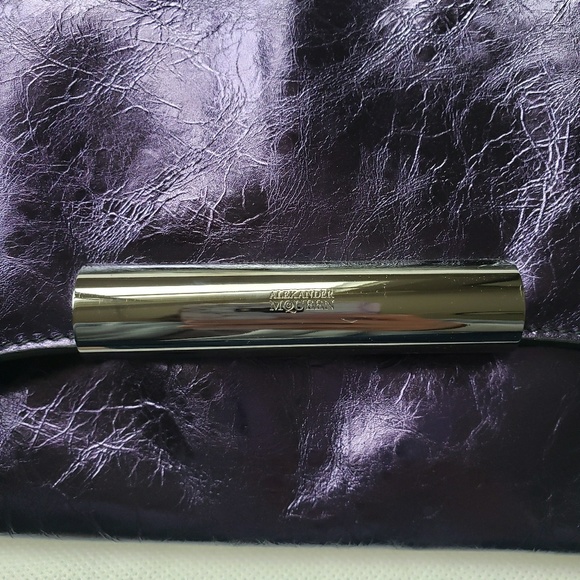 Rare Alexander McQueen Purple leather clutch - Picture 5 of 8